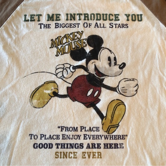 Zara Disney Mickey And Friends Boys Size 9 Long Sleeves Shirt Cream/Brown Top - Picture 9 of 12